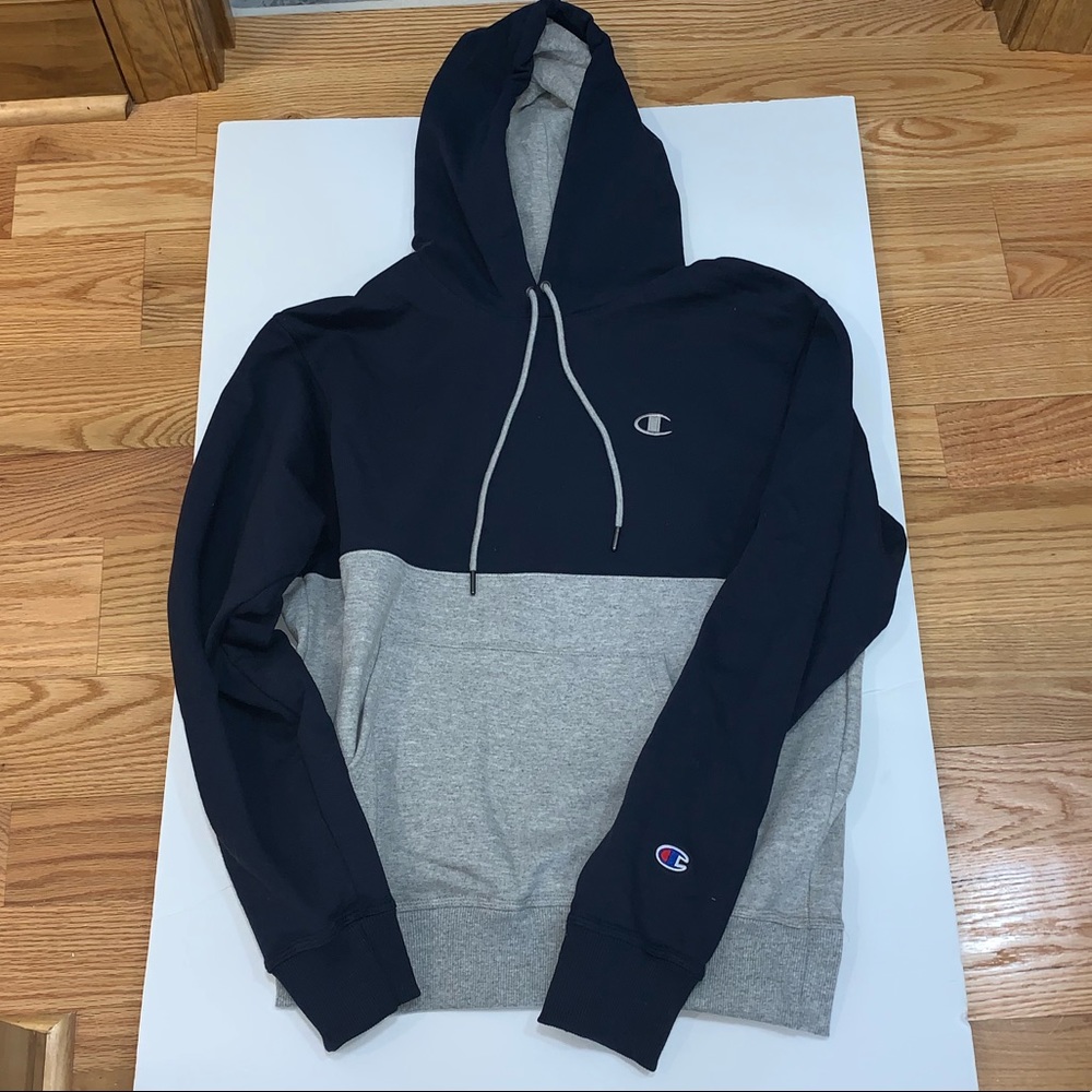Champion Navy Blue and Gray Sweatshirt!